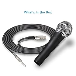 Pyle Microphone, Dynamic Cardioid, XLR Cable