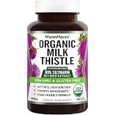 FarmHaven USDA Organic Milk Thistle Capsules | 30X Concentrated Seed Extract &amp; 80% Silymarin Standardized - Supports Liver Function and Overall Health | Non-GMO | 120 Vegan Capsules