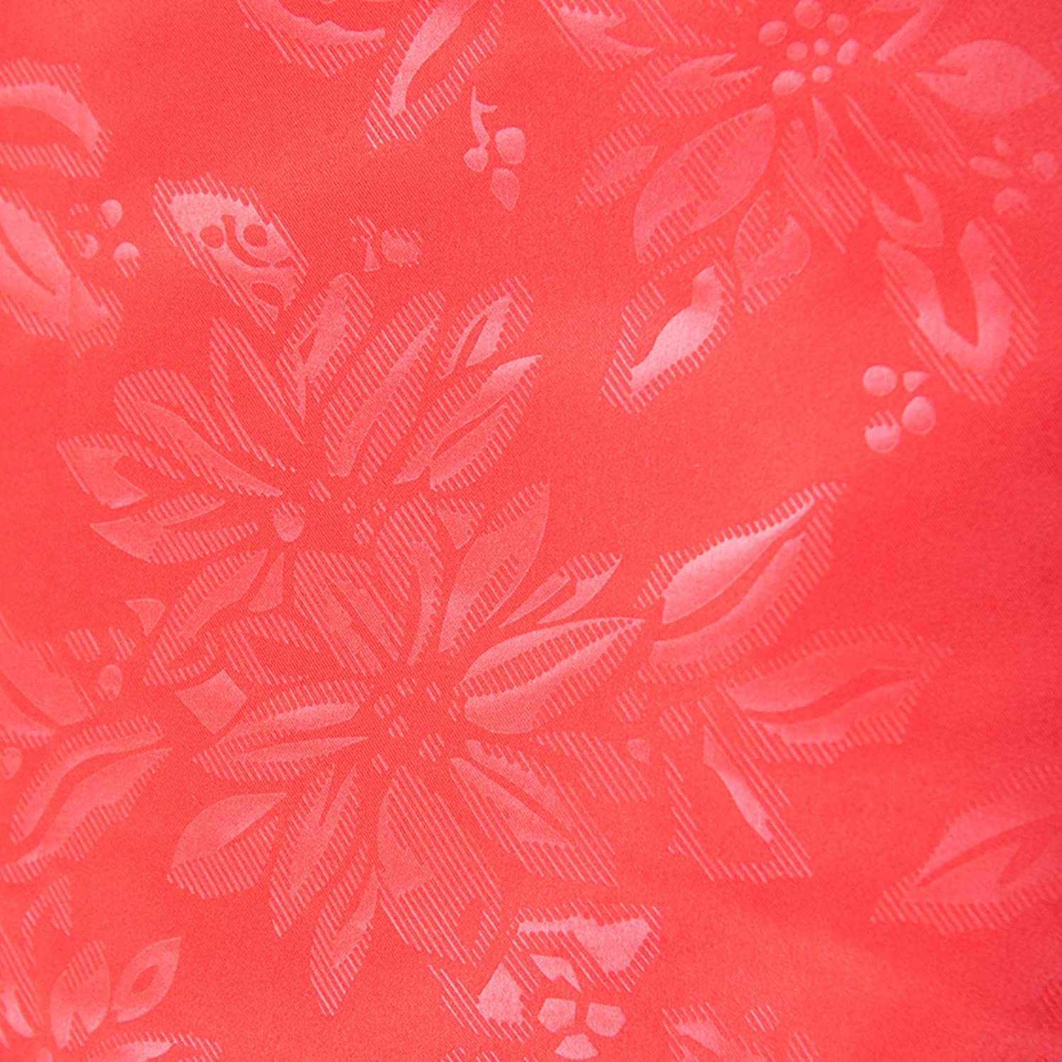 PMS VFM - Poinsettia Tablecloth Christmas, Embossed Xmas Decorations, Seasonal, Great for Xmas Dinner Party, Celebrations, Festive Red, Stylish
