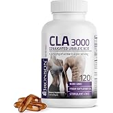 Bronson CLA 3000 Extra High Potency Weight Management Support, 120 Softgels | 2250 mg Active CLA per Serving, Non-Stimulating, 100% Safflower Oil, Lean Body Mass Support, Non-GMO