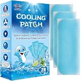 EasYeah Cooling Patches for Fever Discomfort, Fever Patches, Pack of 20 | Pain Relief, Cooling Relief Fever Reducer, Soothe Headache Pain, Migraine Relief, Cooling Fever Patches for Kids &amp; Adults