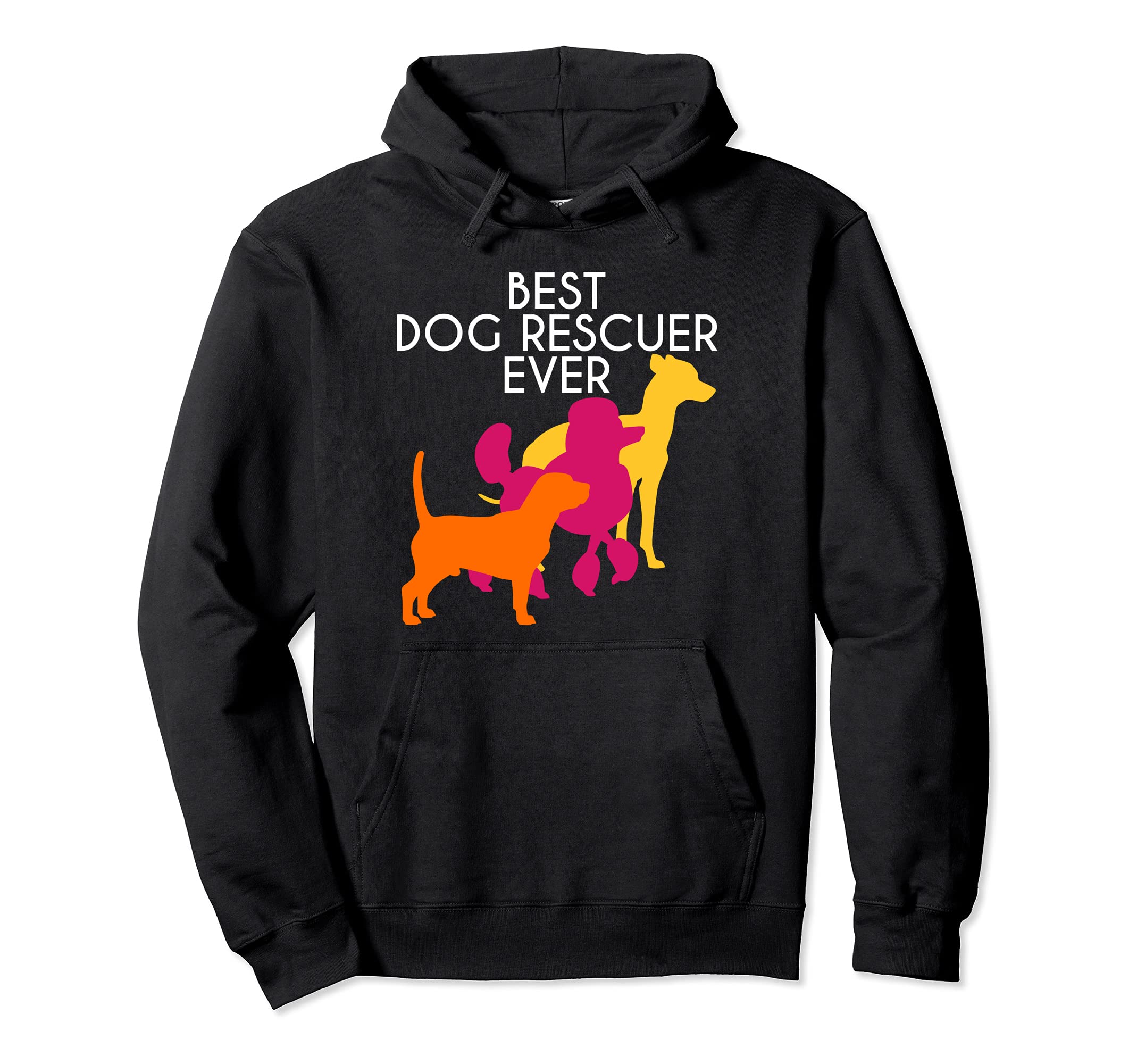 Best Dog Rescuer Ever Poodle Beagle Mut Dog Lovers Animal Pullover Hoodie