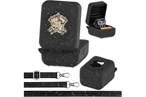 XEGIMOR Silicone Case for Bitzee Harry Potter Interactive Digital Pet, Protective Cover for Harry Potter Bitzee Virtual Electronic Pets Accessories (Black Case)