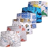 Taxzode Little Boys Soft Cotton Briefs Toddler Kids Underwear Various cute patterns 6-8Pack