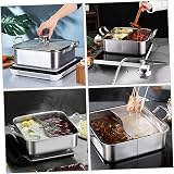 COLLBATH 26cm 304 Stainless Steel Double Handle Hot Pot w/ Divider Dual Flavor view 4