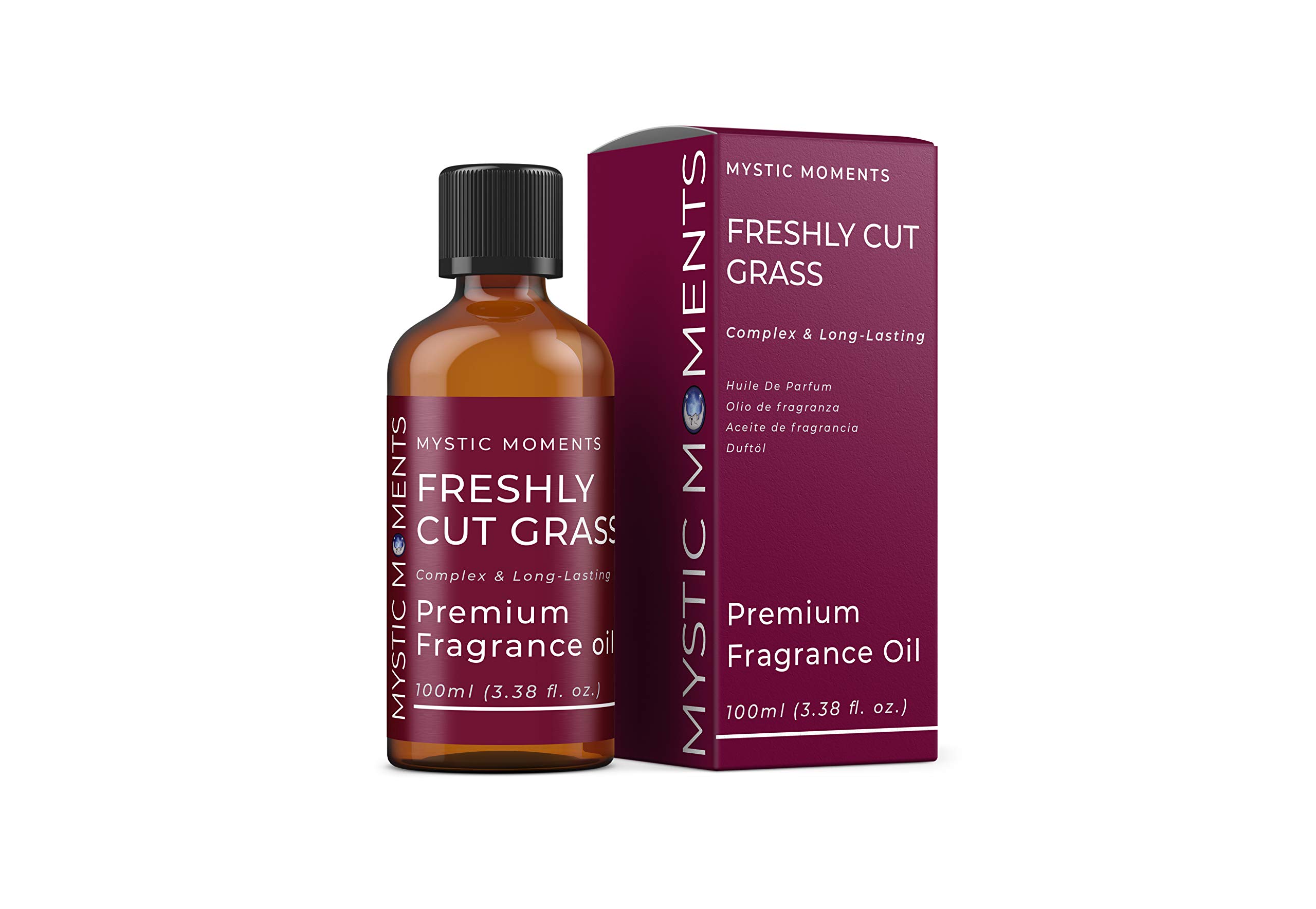 Mystic Moments | Freshly Cut Grass Fragrance Oil 100ml | Green Herbal Aroma | Crisp, Uplifting Scent for Candles, Soap & Home Fragrance