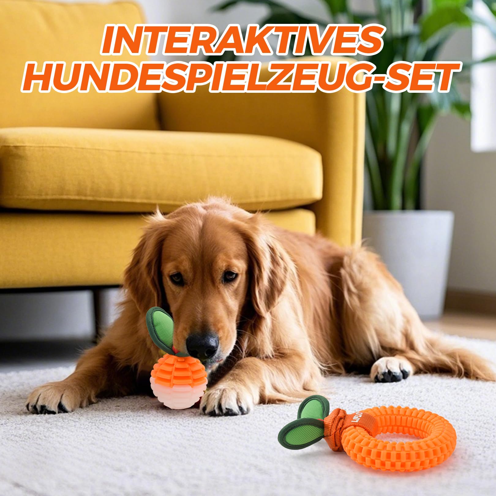 LIFLIX 2er-Set Zahnpflege-Spielzeug für Welpen, Langlebige TPU Biss und Bürste Hundespielzeug für Kleine & Mittlere Hunde, Dental Kauspielzeug für Zahnende Welpen 7