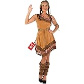 Fun Shack Womens Native American Brown Dress, Small