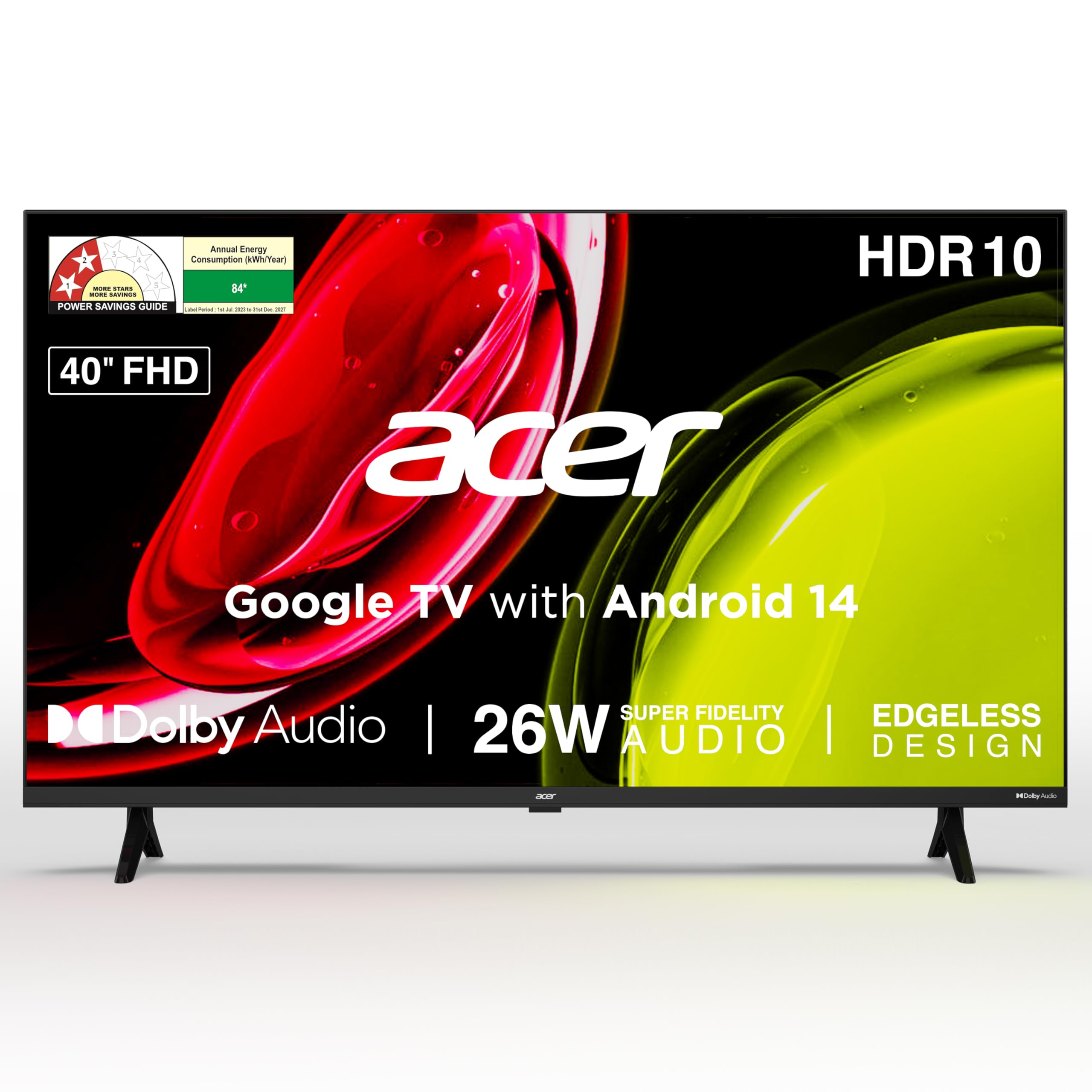 acer 100 cm (40 inches) Ultra I Series FHD Smart LED Google TV AR40FDGGU2841BD