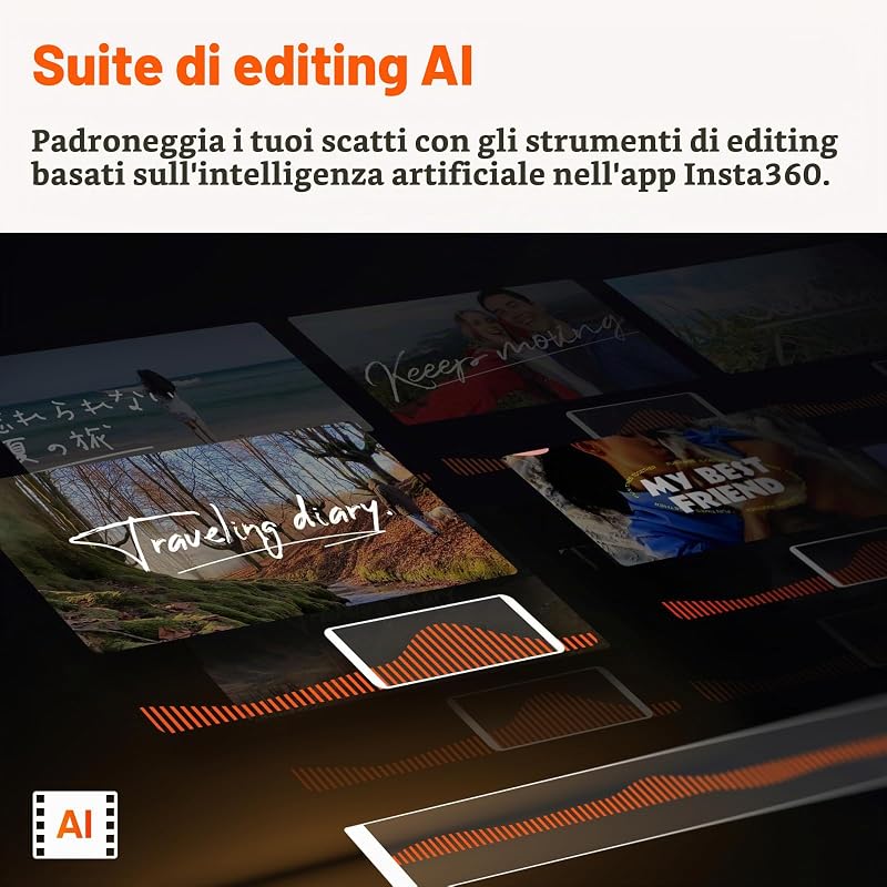 Flow Pro - Stabilizzatore per smartphone con IA, supporto Apple DockKit, Tracciamento Panoramico Infinito 360º, Stabilizzazione a 3 assi, Treppiede + Selfie Stick integrati, Tracciamento IA