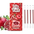 SWETIYOU Lip Tint Cotton Swab, 20 Pcs Waterproof Non-Stick Cotton Swab Lipstick Long Lasting Q Tip Lip Tint Stain, Cute Lip Makeup Products(Pomegranates)