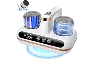 Cordless Bed Vacuum Cleaner - 5-in-1 Mattress Vacuum Cleaner, Powered by Ultrasonic Technology, 16Kpa Strong Suction,Low Nois