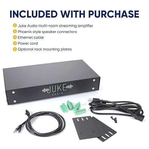 Juke-8: Zone Multi-Room Amplifier Built-in Music Streaming