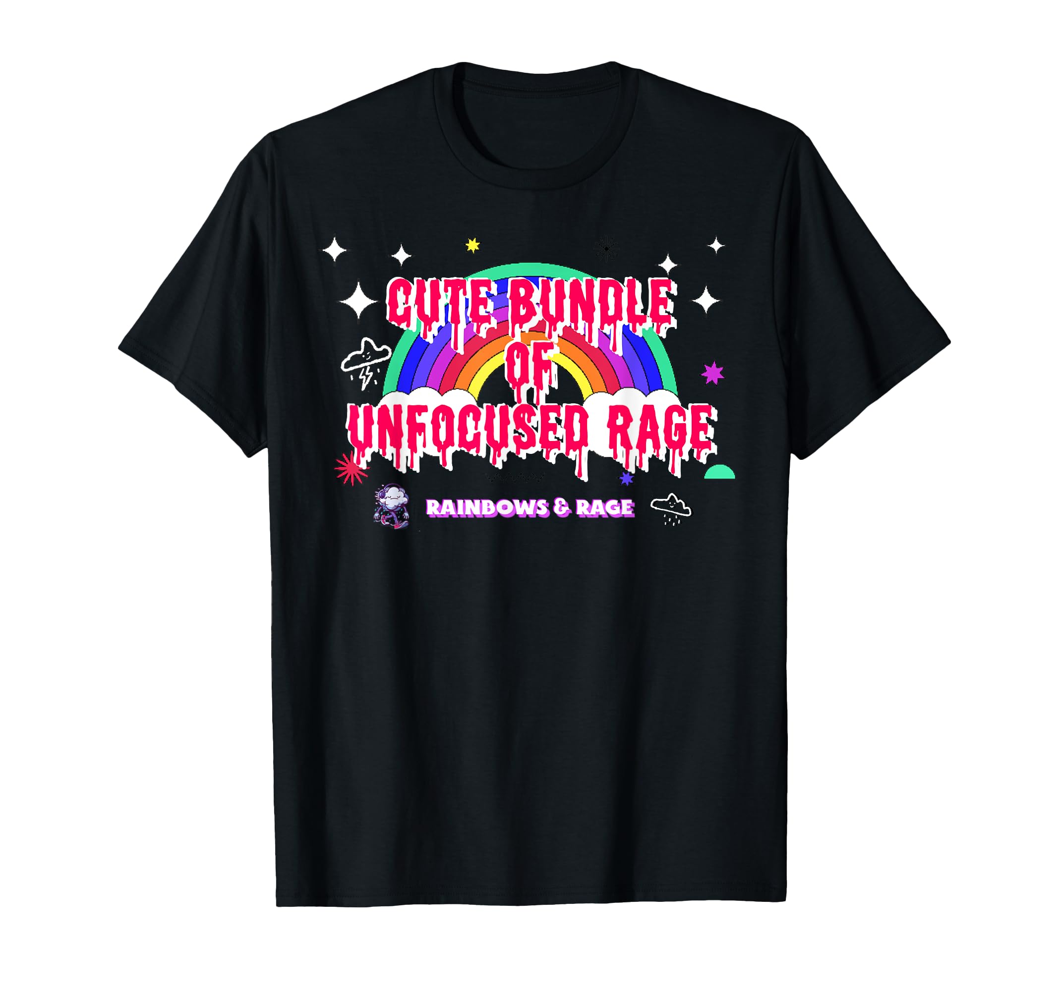 Cute Bundle Of Unfocused Rage Rainbow Pastel Goth Kawaii T-Shirt