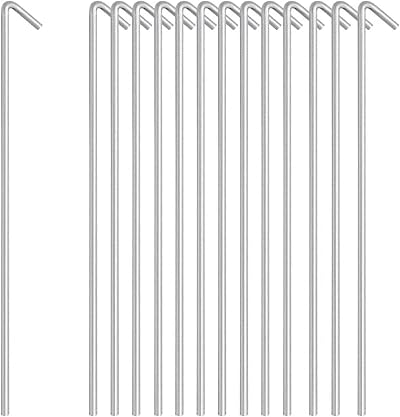 RAM 50 x Heavy Duty Galvanised 9 Inch Tent Pegs 50 Pack