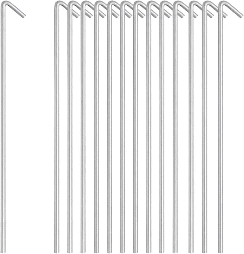 RAM 50 x Heavy Duty Galvanised 9 Inch Tent Pegs 50 Pack