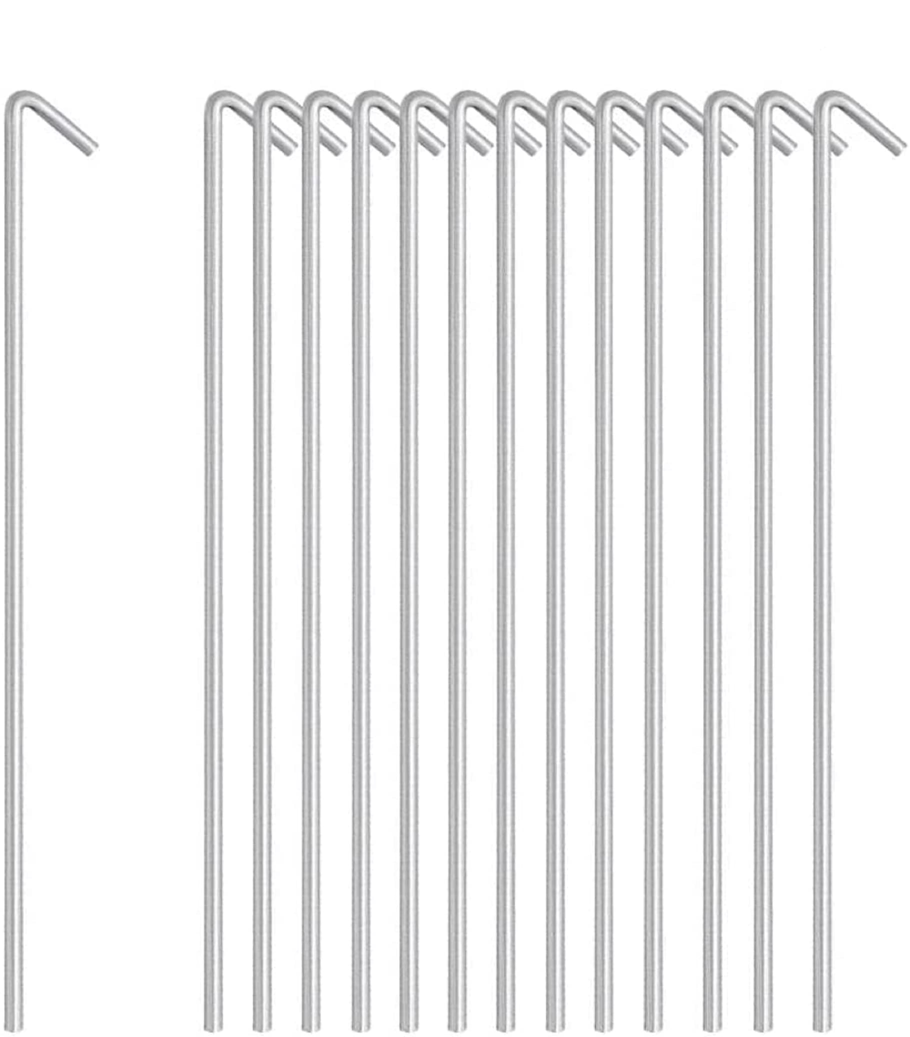 Ram® 50 X Heavy Duty GALVANISED 9" Steel Tent PEGS Metal Camping New