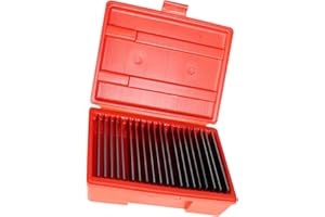WFLNHB Parallel Blocks 20 Pairs 1/32 Inch Steel Parallel Block Set 0.0001 Inch Hardened Accuracy Machinist Tools in Case