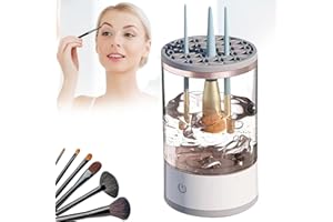 KAMATION Electric Makeup Brush Cleaner, Cosmetic Brush Cleaner, 2024 New Electric Makeup Brush Cleaner, Makeup Brush Cleaner, Automatic Spinning Makeup Brush Cleaner Fit For All Size Makeup Brush (1pcs)