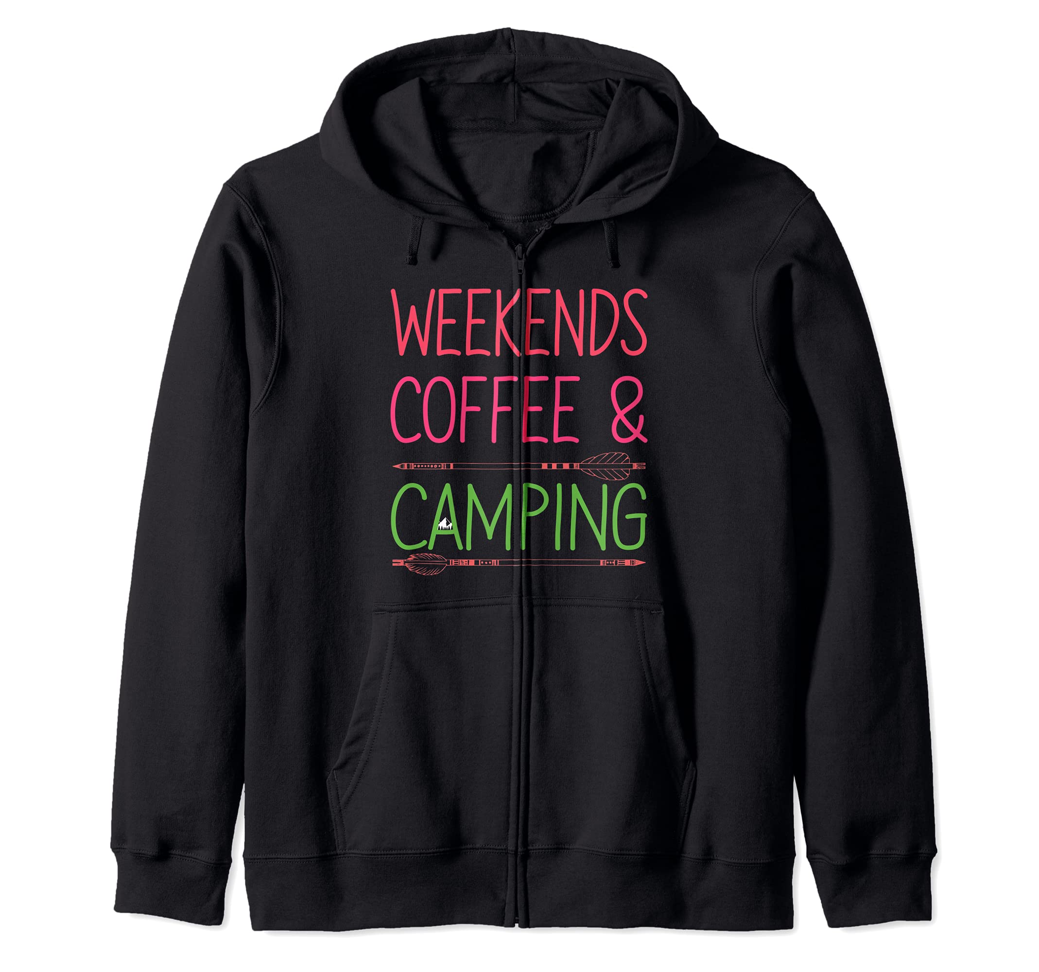 Weekends Coffee Camping Camper Camping Camp Outdoors Lover Zip Hoodie