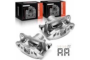 A-Premium Disc Brake Caliper Assembly with Bracket Compatible with Select Acura and Honda Models - CL, TL, TSX, Accord, RL - Front Driver and Passenger Side, 2-PC Set