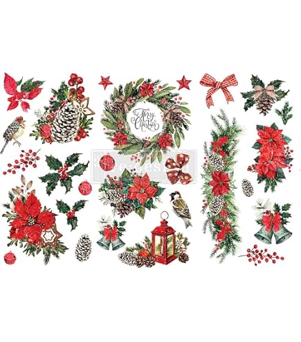 Redesign With Prima Autumn Essentials Small Transfers – 3 Sheets 6x12 Inch Rub-On Decals For Crafts