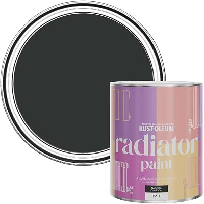 Rust-Oleum Heat Resistant Radiator Paint Matt Natural Charcoal 750ml