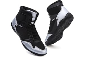 BKWHDAY Wrestling Shoes Men Boxing Shoes for Men Pro Wrestling Boots High Top Fitness Weightlifting Powerlifting Shoes