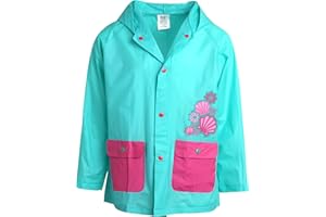 Lilly of New York Girls' Raincoat - Waterproof Rain Jacket - Hooded Slicker Raincoat for Infants, Toddlers, Girls (12M-6)