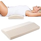 Cozyhealth Lumbar Support Pillow for Sleeping Memory Foam Lumbar Support Cushion for Lower Back Pain Relief, Back Support Bed Pillow Waist Support (Small)