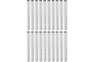 MECCANIXITY Round Coupling Nut, M4x0.7mm Female Thread 50mm Threaded Round Sleeve Connector Rod Bar Stud Tube Nut Hardware Fastener, Silver Pack of 20