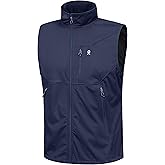 Little Donkey Andy Men's Lightweight Softshell Vest Windproof Sleeveless Jacket for Travel Hiking Running Golf