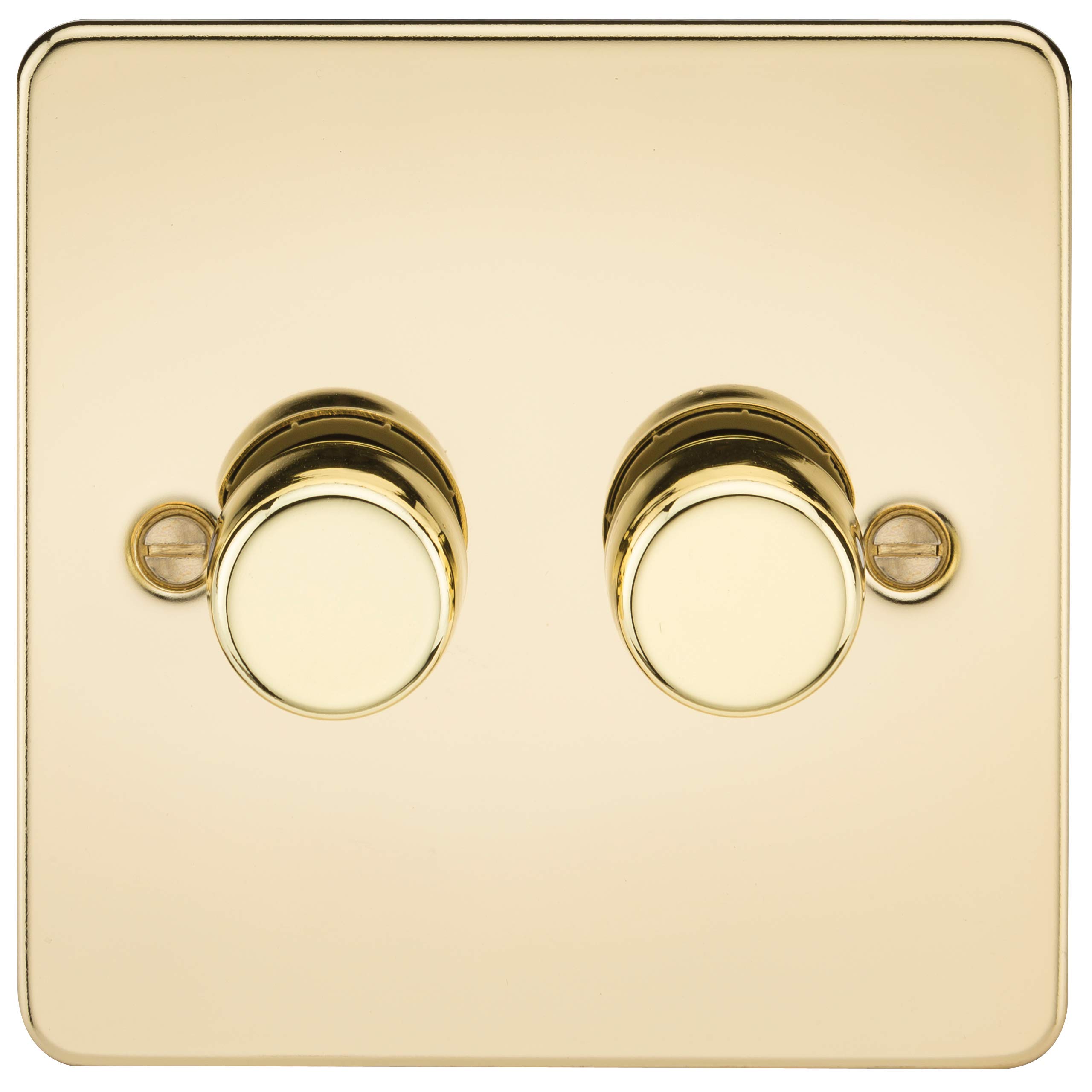 Knightsbridge FP2182PB FP2182 Flat Plate, 230 V, Polished Brass