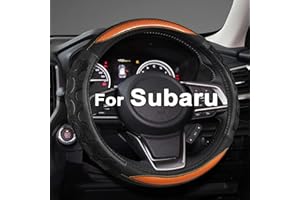 GIANT PANDA Steering Wheel Cover for Subaru Forester, Car Steering Wheel Cover for Subaru Outback and Crosstrek - Orange