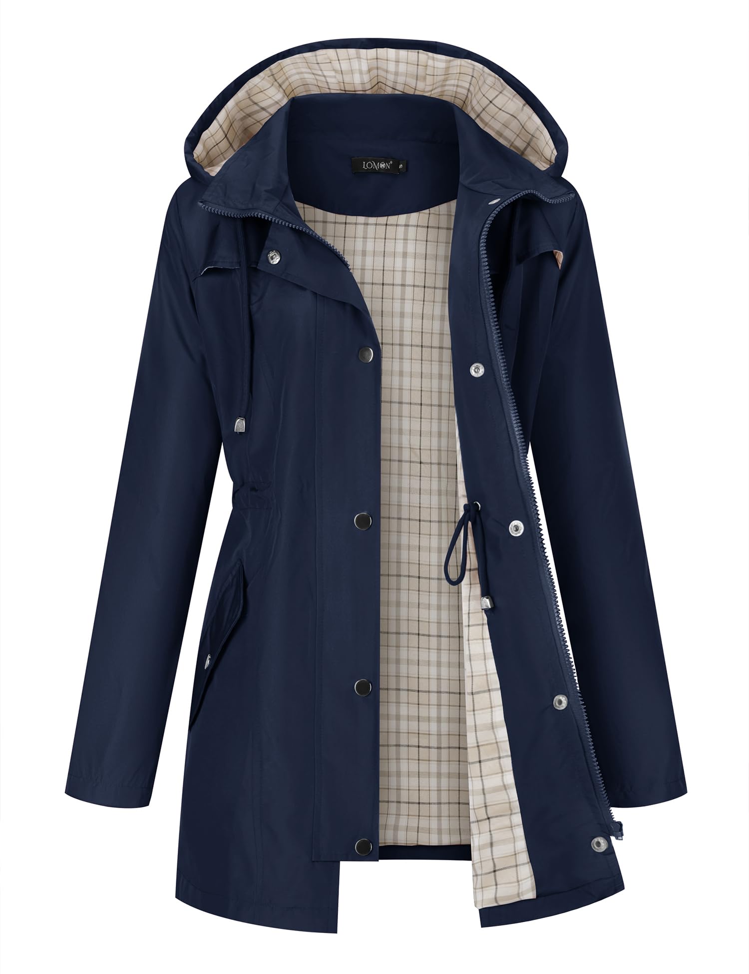 LOMON Women Rain Jacket Lightweight Hooded Jackets