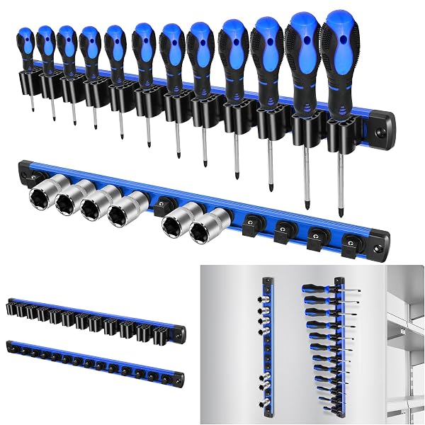 6 PIECE MAGNETIC TOOL ORGANIZER SET, HOLDS SCREWDRIVERS,...