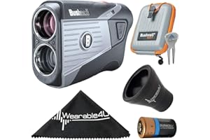 Bushnell Tour V5 / Tour V5 Shift Laser Golf Rangefinder with Included Carrying Case, Carabiner and Wearable4U Bundle