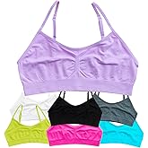 Alyce Intimates Girls and Teens Seamless Cami Training Bra - Pack of 7