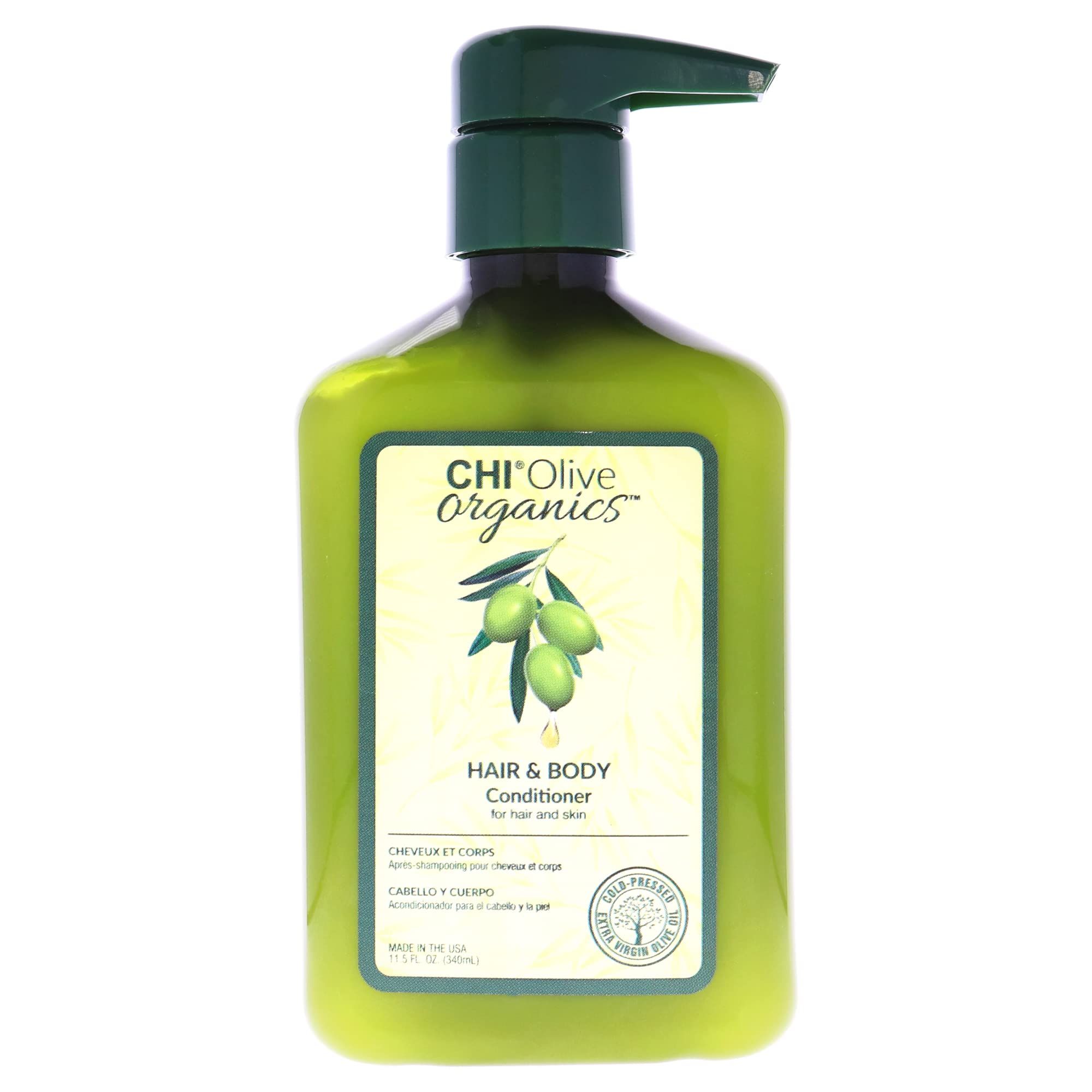 CHI Naturals with Olive Oil, Hair and Body Conditioner, 340 ml