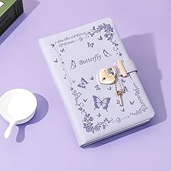 SPIPHY Diary with Lock and Key for Girls Ages 8-12