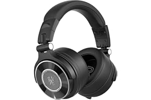 OneOdio Monitor 60 Professional Studio Headphones - Recording Wired Over Ear Headphones, Hi-Res Audio, Soft Comfortable Earmuffs, 6.35mm Adapter for Tracking Mixing DJ Mastering Broadcast-Black