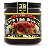 Better Than Bouillon Premium Roasted Beef Base, Makes 38 Cups of Broth, 8 oz
