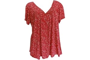 GOFLIC Short Sleeve Shirts for Womens Trendy Floral Graphic Tees Casual Loose Summer Tops Plus Size V Neck T Shirts 2024