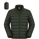 Pioneer Camp Mens Lightweight Packable Puffer Jacket Winter Insulated Puffy Coat Water Repellent Warm Quilted Jackets Travel