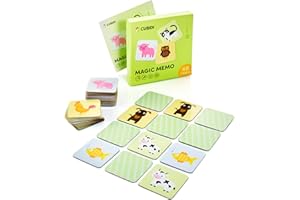 CUBIDI® Memory Matching Game | Educational Toys for 4+ Year Olds | Card Games for Toddler Activities | Montessori Toys for 4+ Year Olds | Pair Games for Kids as Preschool Learning Activities