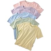 Butterblu Taylor 5-Pack Short Sleeve T-Shirts 100% Organic Cotton for Boys & Girls