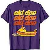 Retro Sport Quote Ski Doo Vintage Snowmobiles Funny Winter T-Shirt
