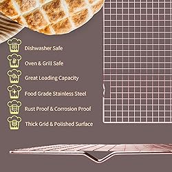 Briout Cooling Rack for Baking, 2-Pack 16x10 Inches