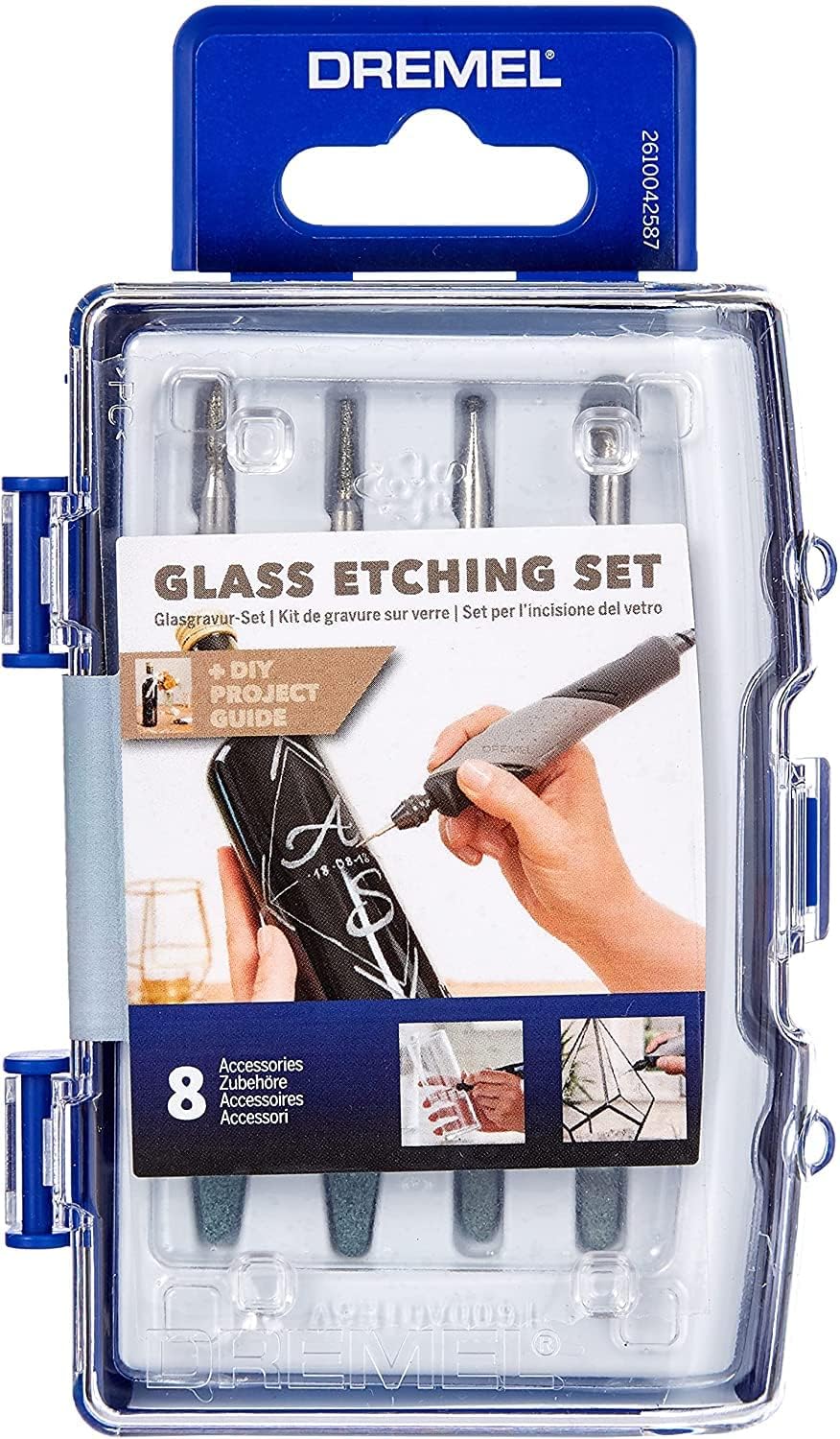 Dremel 682 Glass Etching Set 8 Accessories for Etching Engraving