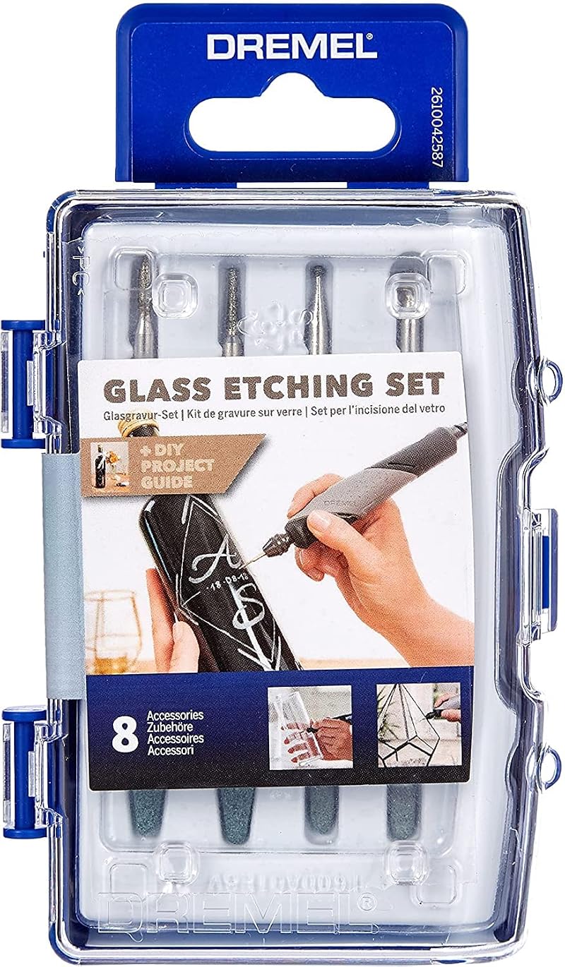 Dremel 682 Glass Etching Set 8 Accessories for Etching Engraving